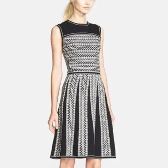 Tory Burch | Dresses | Tory Burch Monique Black Cream Knit Sweater Dress Sz Small Euc | Poshmark Tory Burch | Dresses | Tory Burch Monique Black Cream Knit Sweater Dress Sz Small Euc | Poshmark